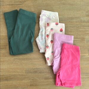Cat & Jack + Jumping Beans | Green Leggings & Set of Shorts | 3T